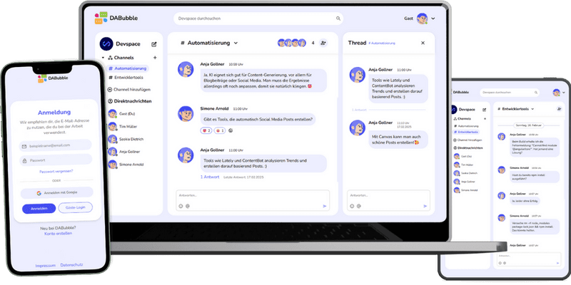 DaBubble – Chat App