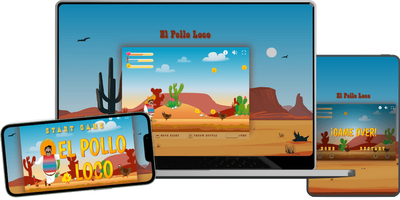 El Pollo Loco – Jump-and-Run Spiel