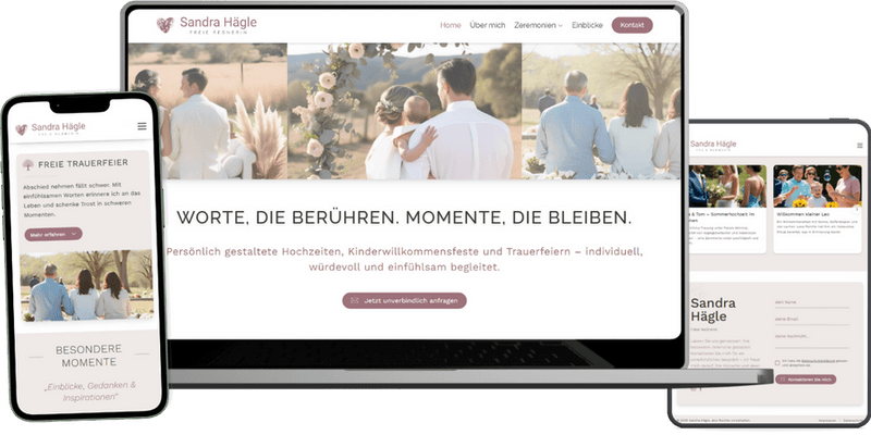 Website für freie Rednerin